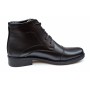 Ghete barbati office elegante din piele naturala cu siret PHROMIN Negru